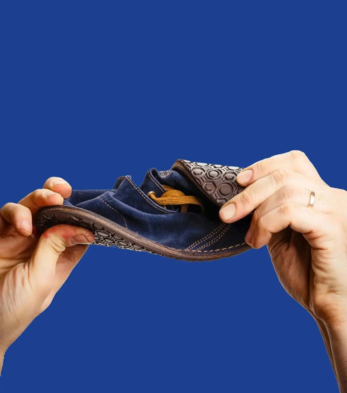 Gaucho Ninja - Barefoot Pals Blue Suede - Botines Barefoot unisex marino