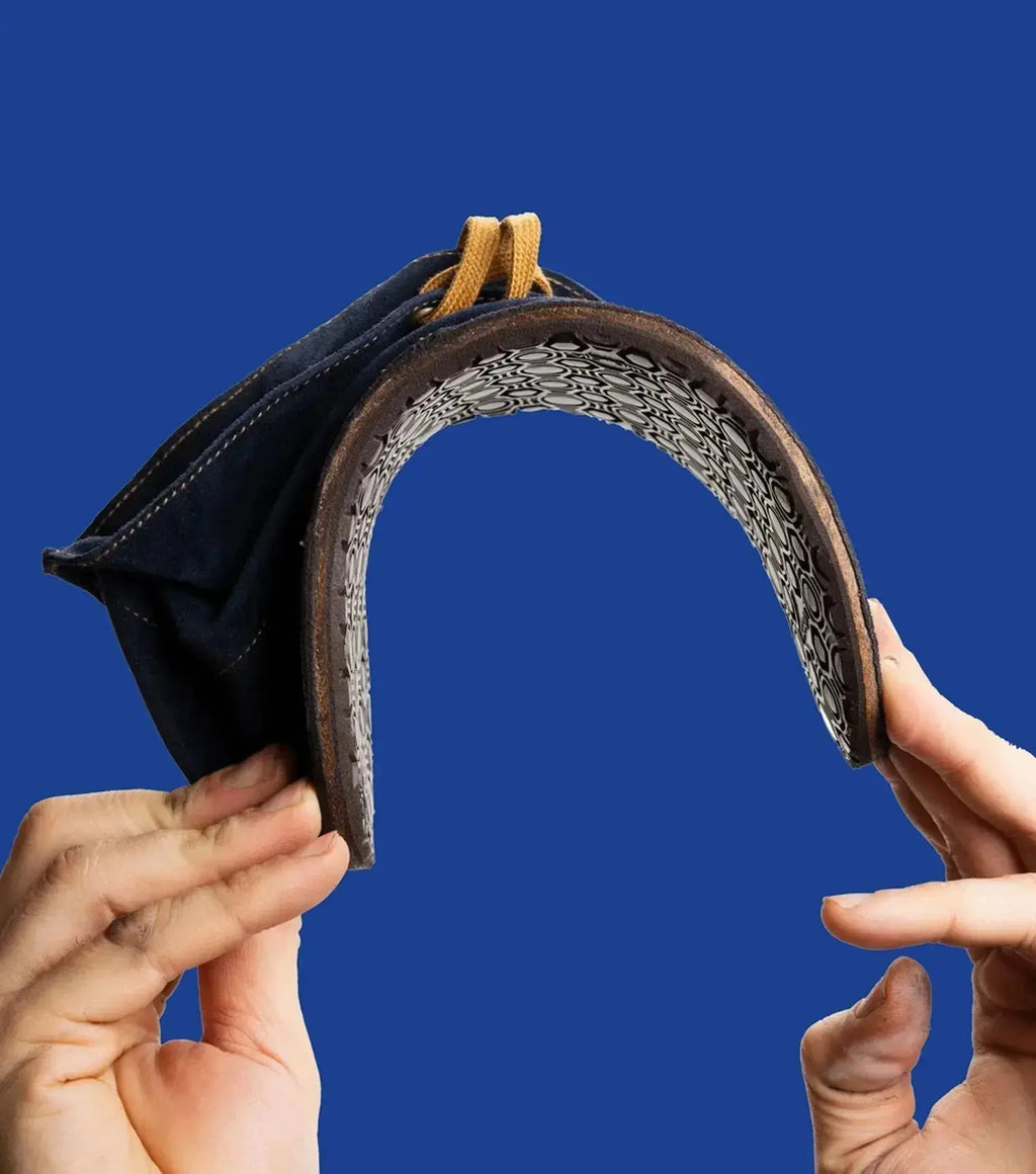Gaucho Ninja - Barefoot Pals Blue Suede - Bottines Barefoot