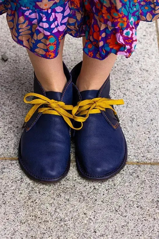 Gaucho Ninja - Barefoot Pals Blue Suede - Bottines Barefoot