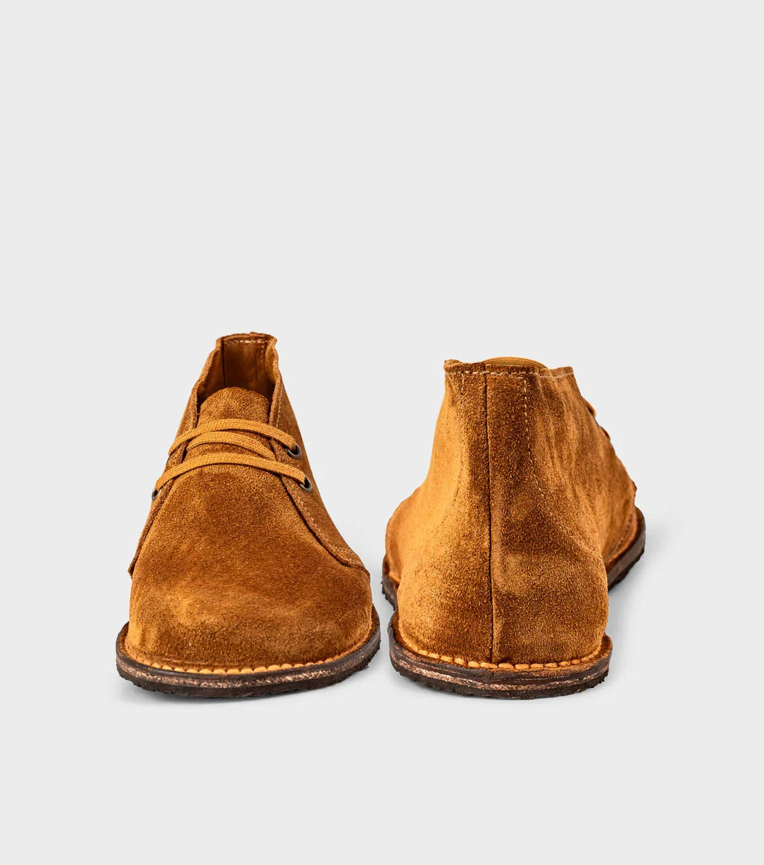 Gaucho Ninja Barefoot Pals Wide Desert Brown Suede - Botines "pisacacas" barefoot unisex marrones