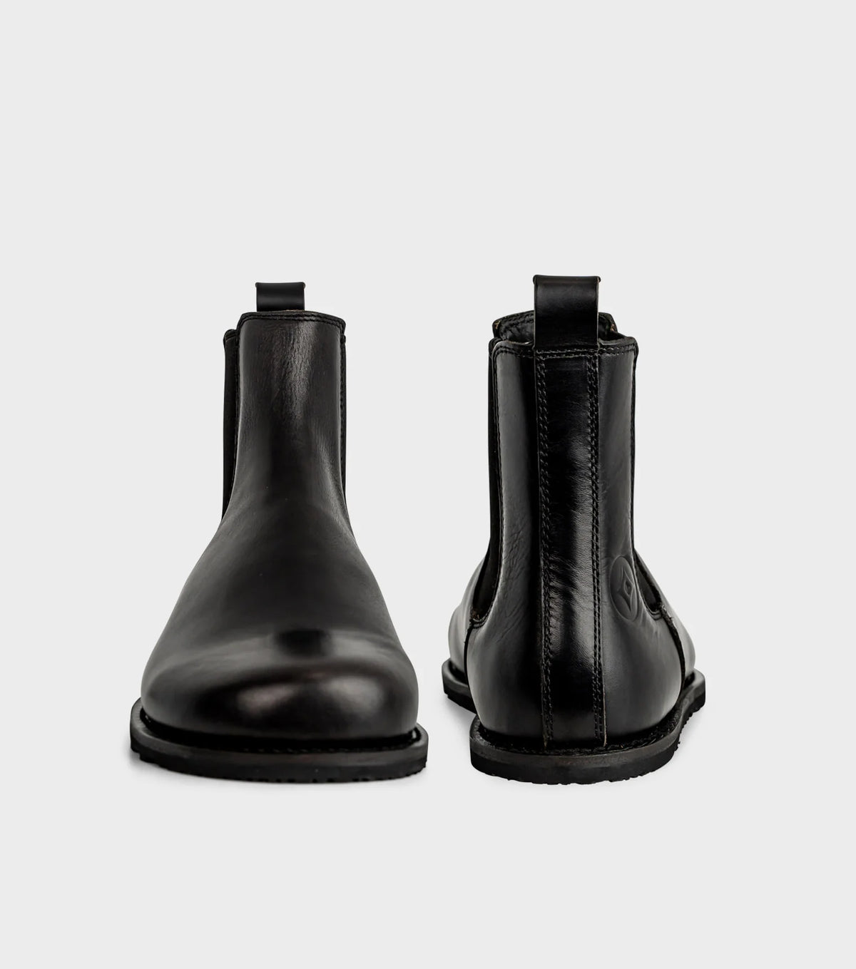 Gaucho Ninja Campo Goodyear Welted X-Wide Black - Botines Chelsea barefoot unisex de fabricación artesanal premium negros