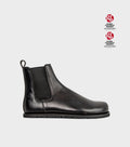 Gaucho Ninja Campo Goodyear Welted X-Wide Black - Botines Chelsea barefoot unisex de fabricación artesanal premium negros