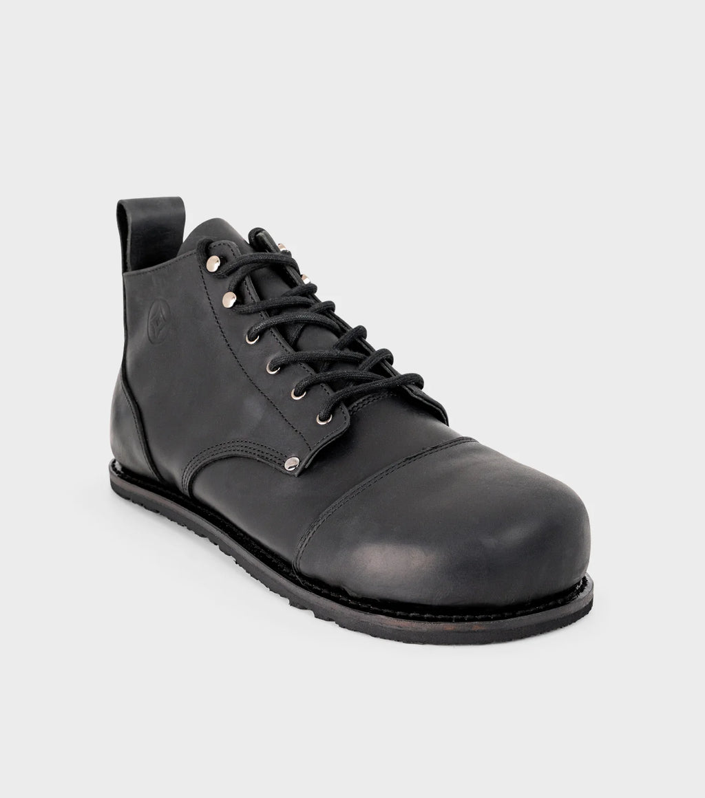 Gaucho Ninja Carpenter X-Wide Black - Botines barefoot de seguridad negros