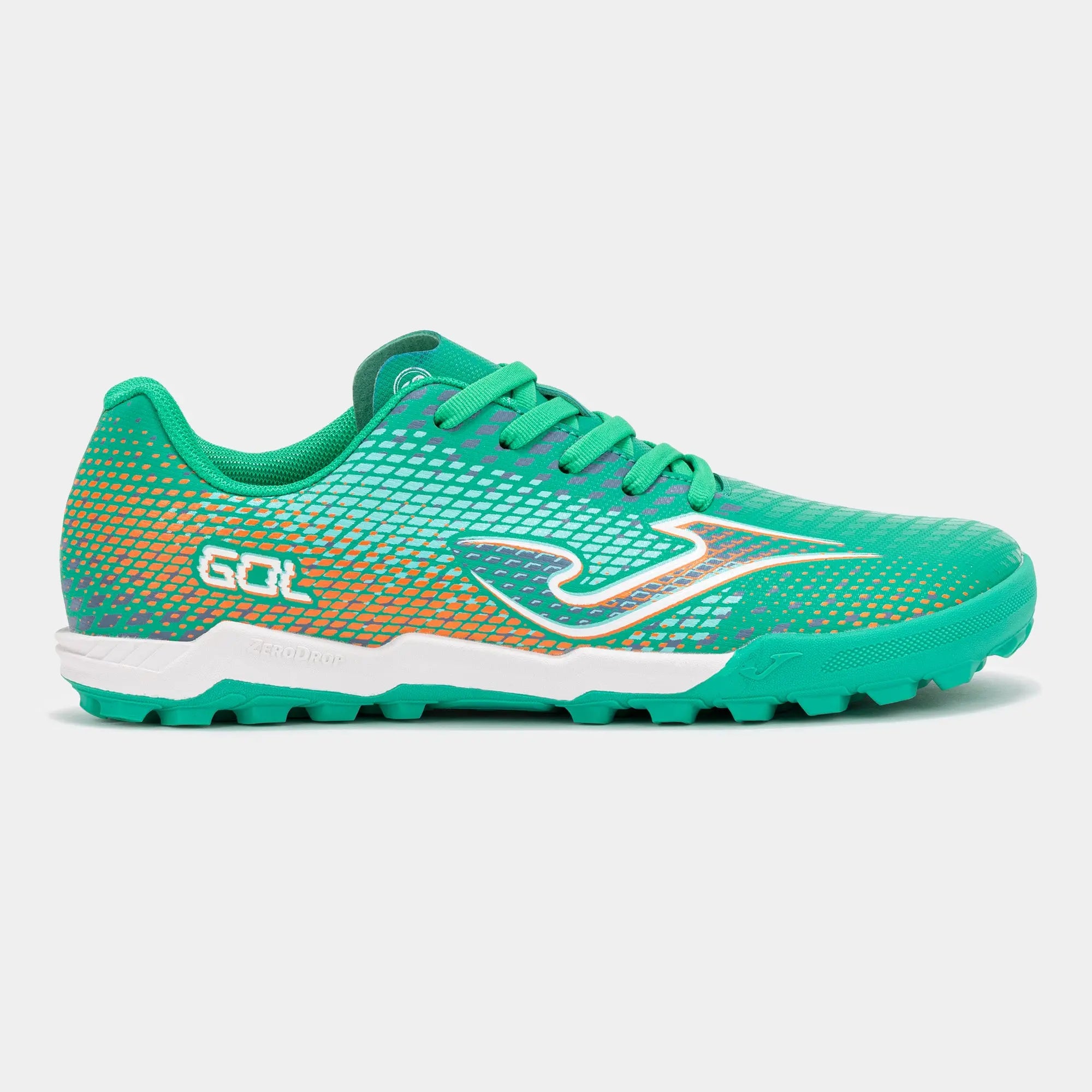 JOMA - Gol Junior Barefoot 2615 Turquesa Turf - Zapatillas barefoot con tacos juveniles para fútbol turf