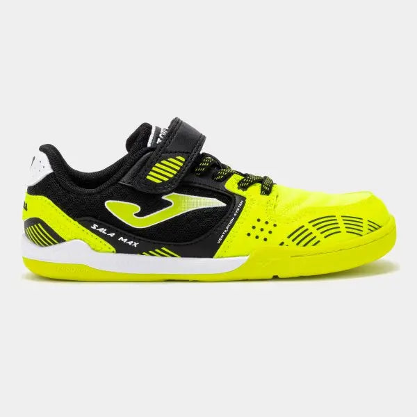 JOMA - Sala Max Kids Barefoot 2609 Jaune Fluo Indoor - Chaussures barefoot pour football en salle