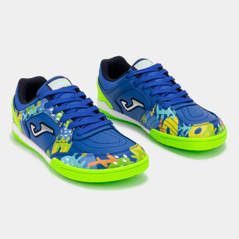 JOMA - Top Flex Junior Barefoot 2604 Royal Indoor - Zapatillas barefoot de fútbol sala para niños grandes