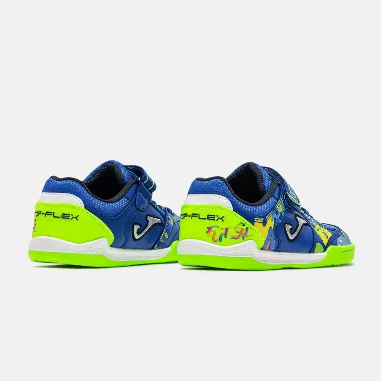JOMA - Top Flex Kids Barefoot 2604 Royal Indoor - Zapatillas barefoot de fútbol sala infantiles