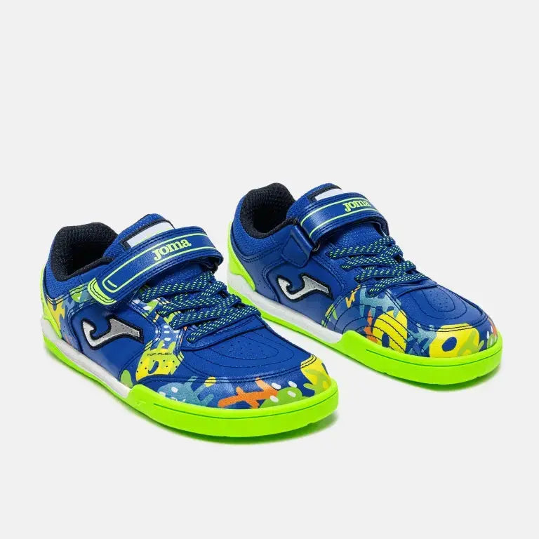 JOMA - Top Flex Kids Barefoot 2604 Royal Indoor - Zapatillas barefoot de fútbol sala infantiles