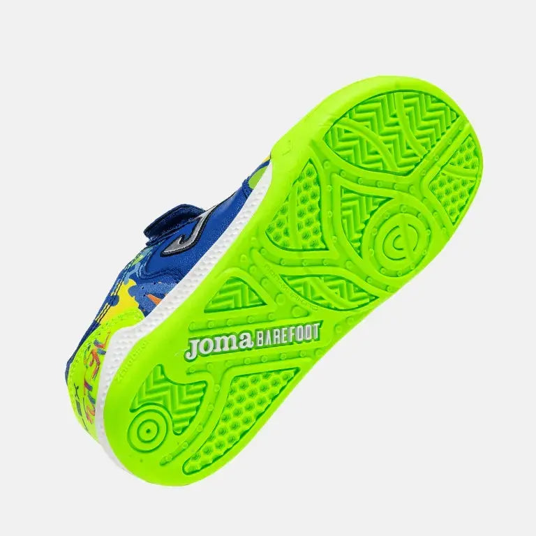 JOMA - Top Flex Kids Barefoot 2604 Royal Indoor - Zapatillas barefoot de fútbol sala infantiles