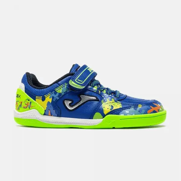 JOMA - Top Flex Kids Barefoot 2604 Royal Indoor - Zapatillas barefoot de fútbol sala infantiles