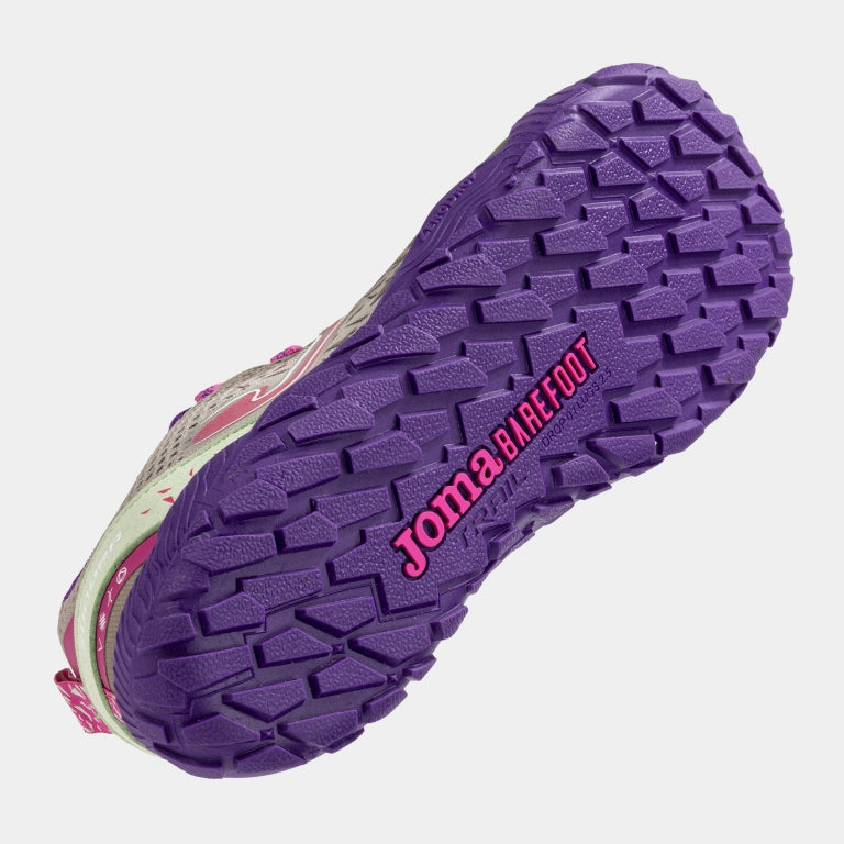 JOMA - Tundra Junior 2624 Gris Morado - Zapatillas barefoot infantiles / juveniles para aire libre y trail