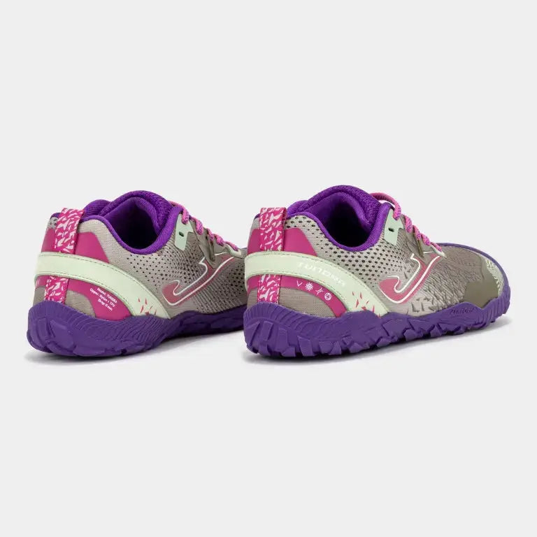 JOMA - Tundra Junior 2624 Gris Morado - Zapatillas barefoot infantiles / juveniles para aire libre y trail