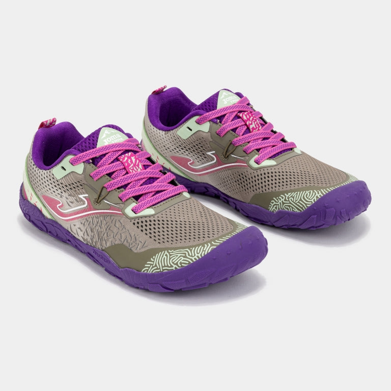 JOMA - Tundra Junior 2624 Gris Morado - Zapatillas barefoot infantiles / juveniles para aire libre y trail