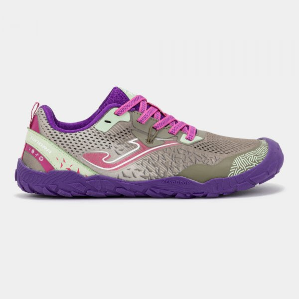 JOMA - Tundra Junior 2624 Gris Morado - Zapatillas barefoot infantiles / juveniles para aire libre y trail