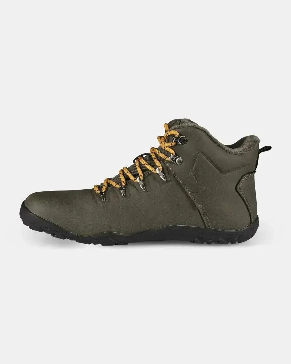 Kilpi Bare High WP-U Dark Green - Botas Barefoot para Senderismo Unisex Impermeables