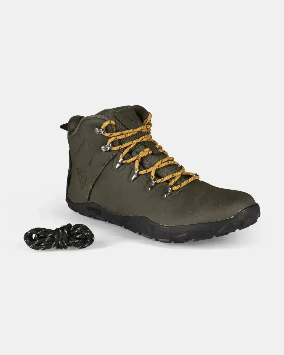 Kilpi Bare High WP-U Dark Green - Botas Barefoot para Senderismo Unisex Impermeables