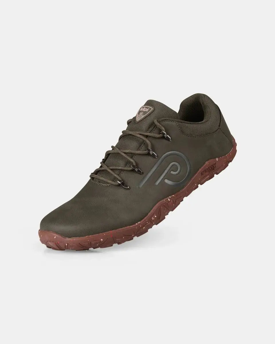 Kilpi Barelo Low-U Green - Zapatillas Barefoot para Senderismo