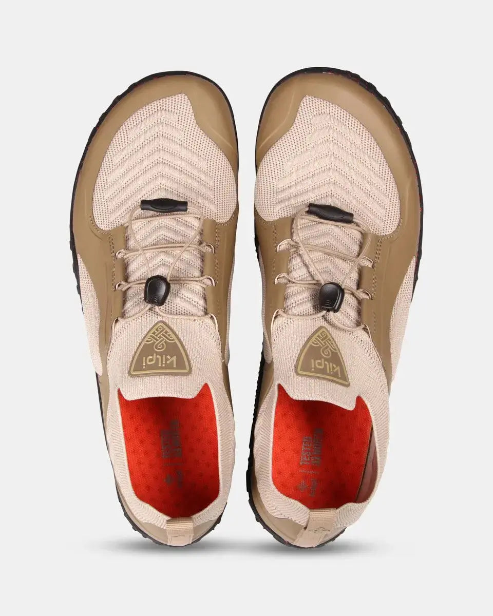 Kilpi Step Low-U Beige - Deportivas Barefoot Ligeras para Senderismo