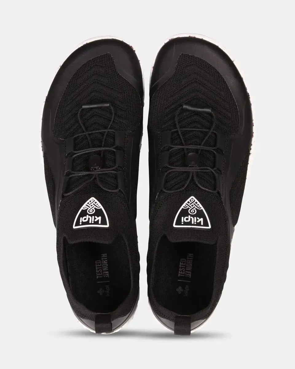 Kilpi Step Low-U Black - Deportivas Barefoot Ligeras para Senderismo
