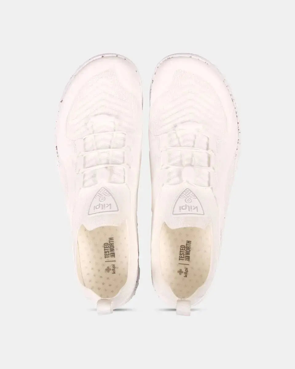 Kilpi Step Low-U White - Deportivas Barefoot Ligeras para Senderismo