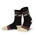 Knitido - Hossa schwarz / beige - Calcetines Nórdicos Barefoot Media Caña