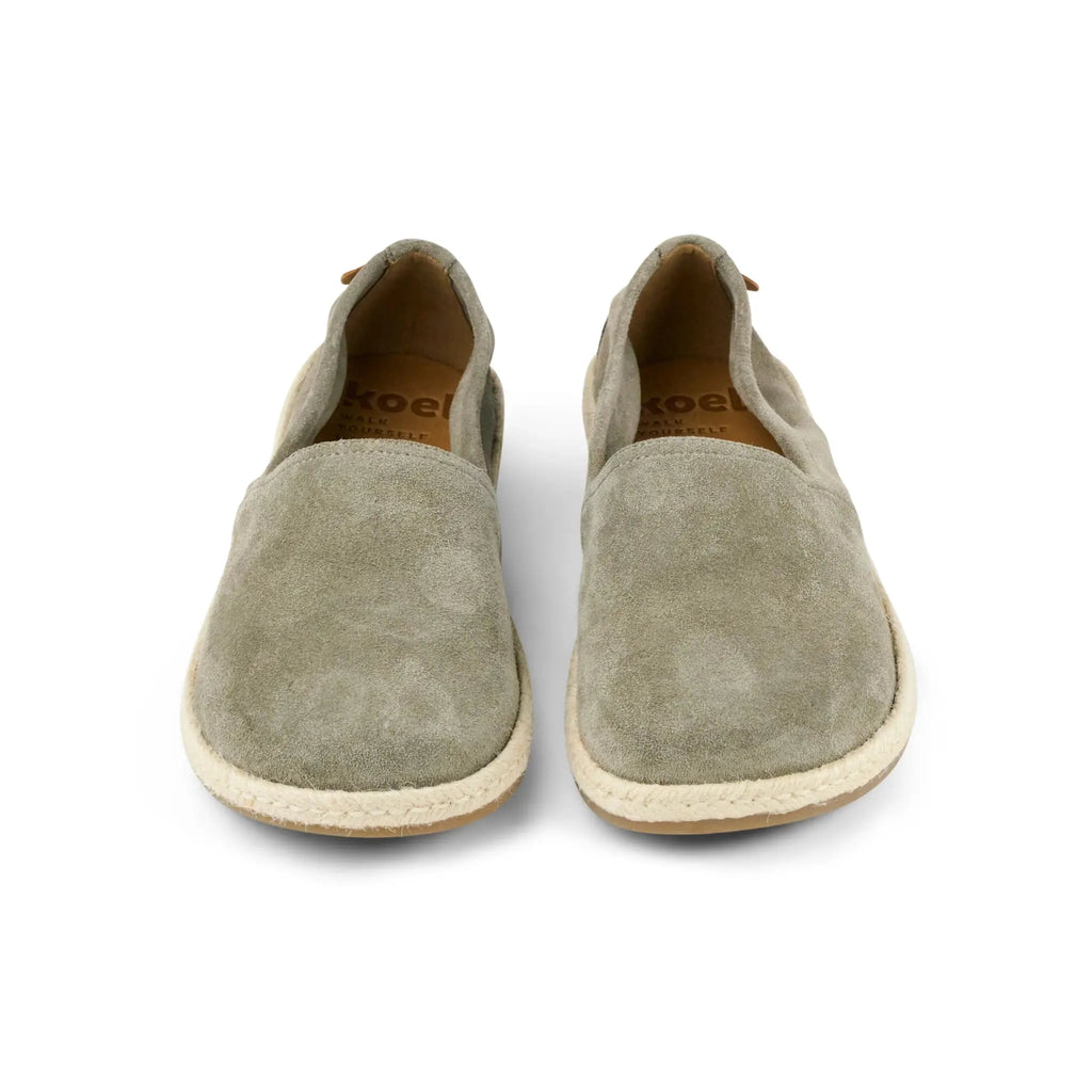 Koel - Daim Bonbon Olive - Espadrilles barefoot