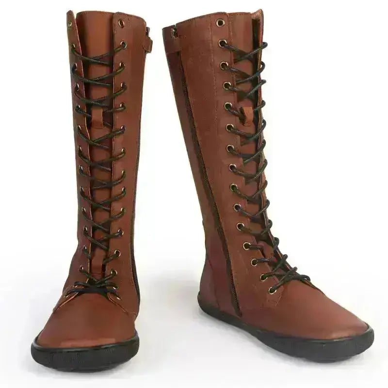 Koel - Flora Hydro Chocolate - Botas altas barefoot unisex marrones