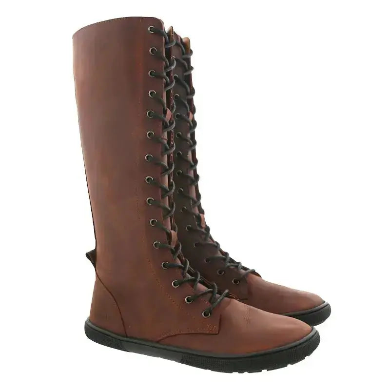 Koel - Flora Hydro Chocolate - Botas altas barefoot unisex marrones