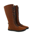 Koel - Flora Lambswool Chocolate - Botas altas barefoot calientes para mujer