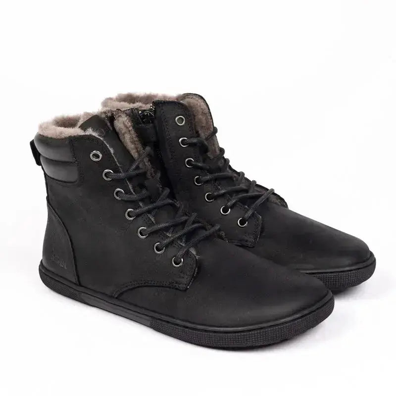 Koel - Florence Hydro Lambswool Black - Botas Barefoot unisex negras