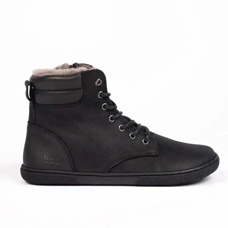 Koel - Florence Hydro Lambswool Black - Botas Barefoot unisex negras