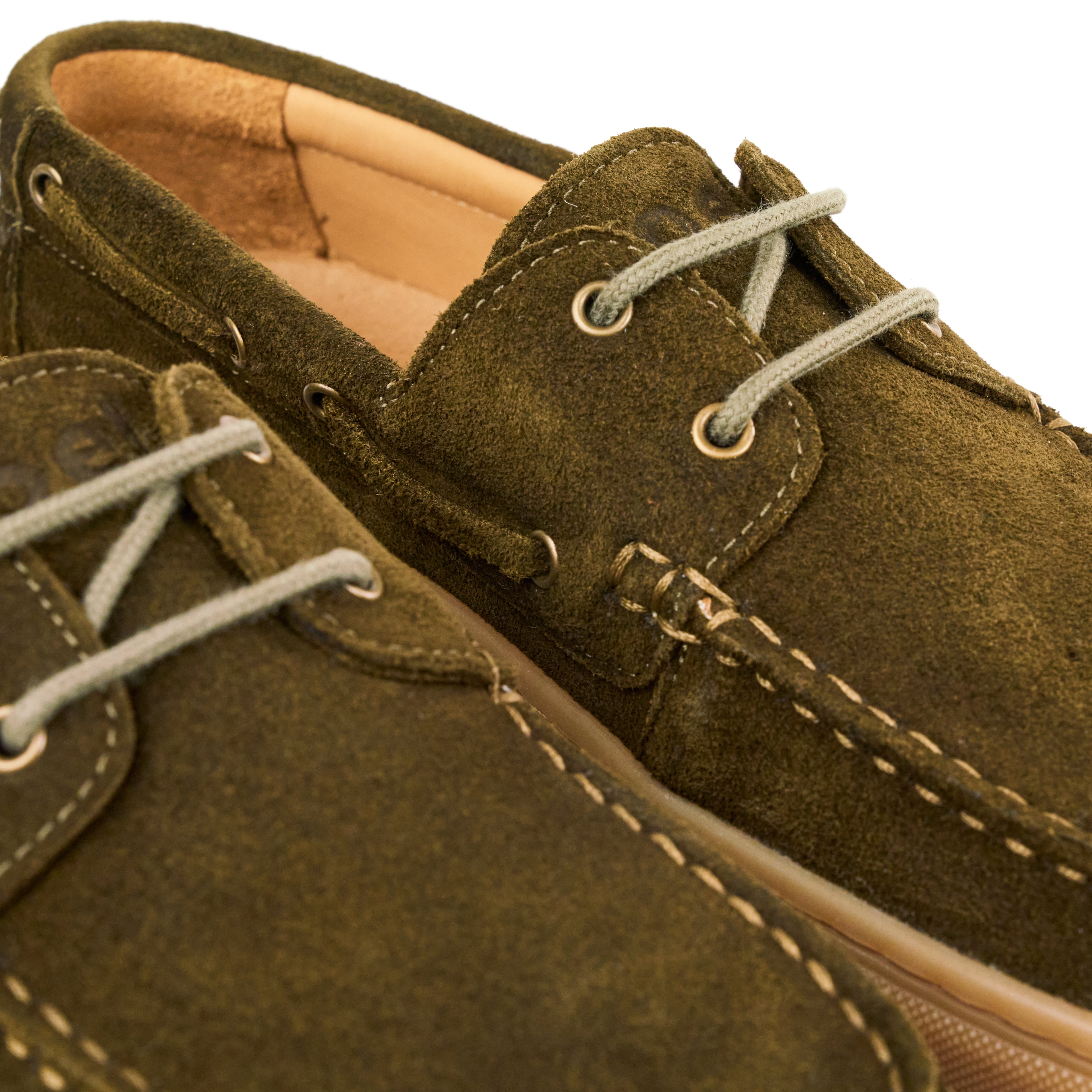 Koel Hivera Suede Khaki - Mocassins barefoot verts pour femme - Koel - Cacles Barefoot - Boutique de chaussures barefoot minimalistes et respectueuses