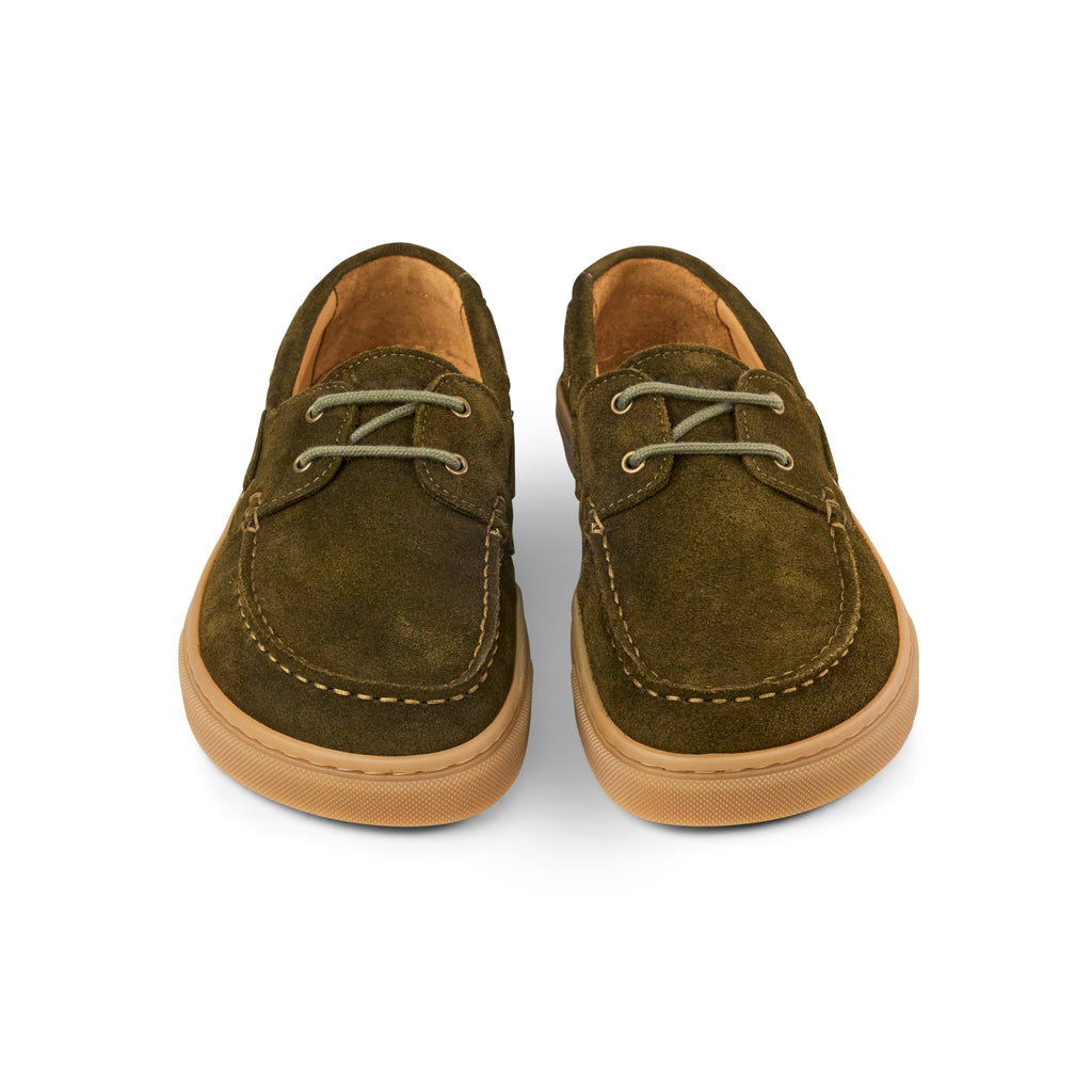 Koel Hivera Suede Khaki - Mocassins barefoot verts pour femme - Koel - Cacles Barefoot - Boutique de chaussures barefoot minimalistes et respectueuses