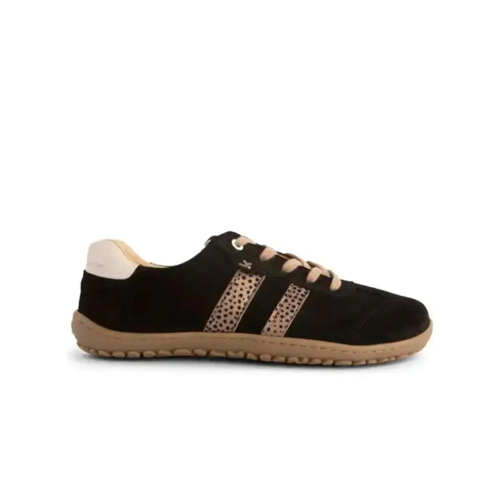 Koel - ILA Suede Noir Léopard - Baskets Barefoot