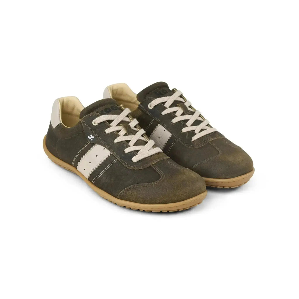 Koel - ILO Suede 3.0 Taupe - Baskets Barefoot Rétro