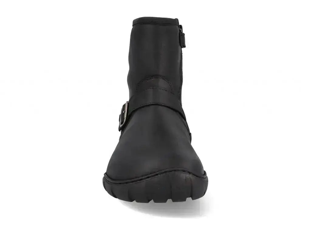 Koel - Lars Hydro Lambswool - Botines barefoot tipo moteros negros para mujer