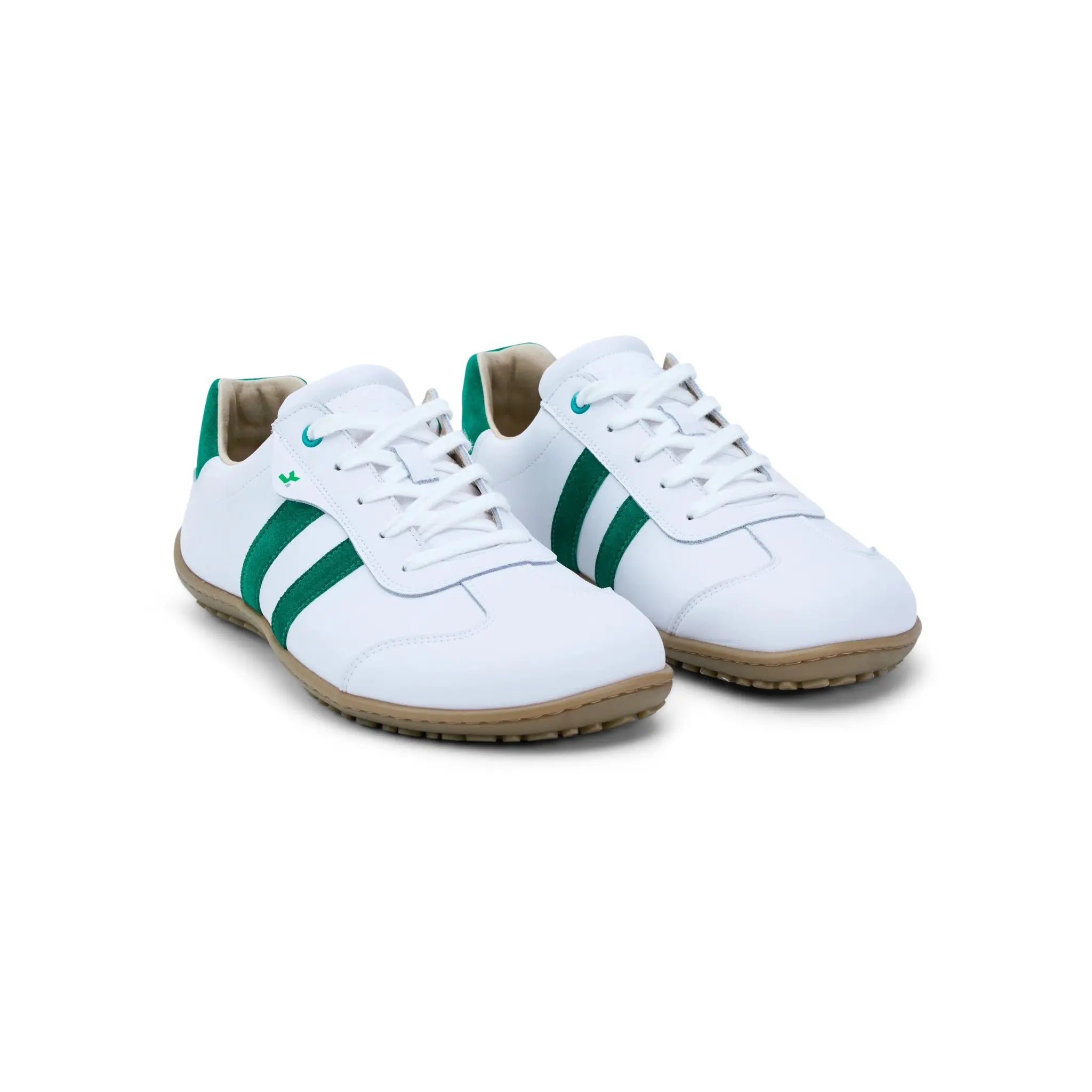 Koel Men - ILO Napa Off White/Green - Sneakers Barefoot blancas con verde para hombre