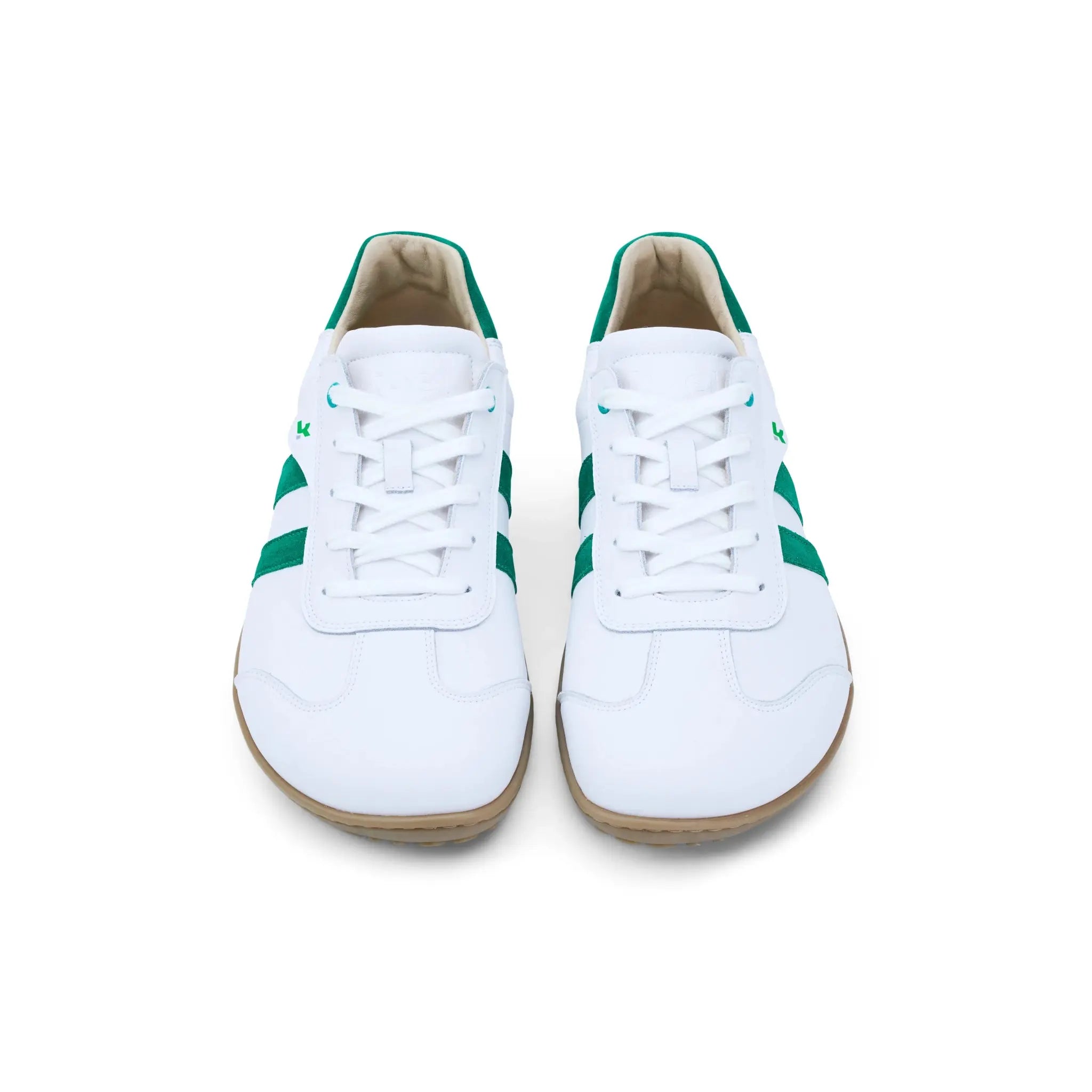 Koel Men - ILO Napa Off White/Green - Sneakers Barefoot blancas con verde para hombre