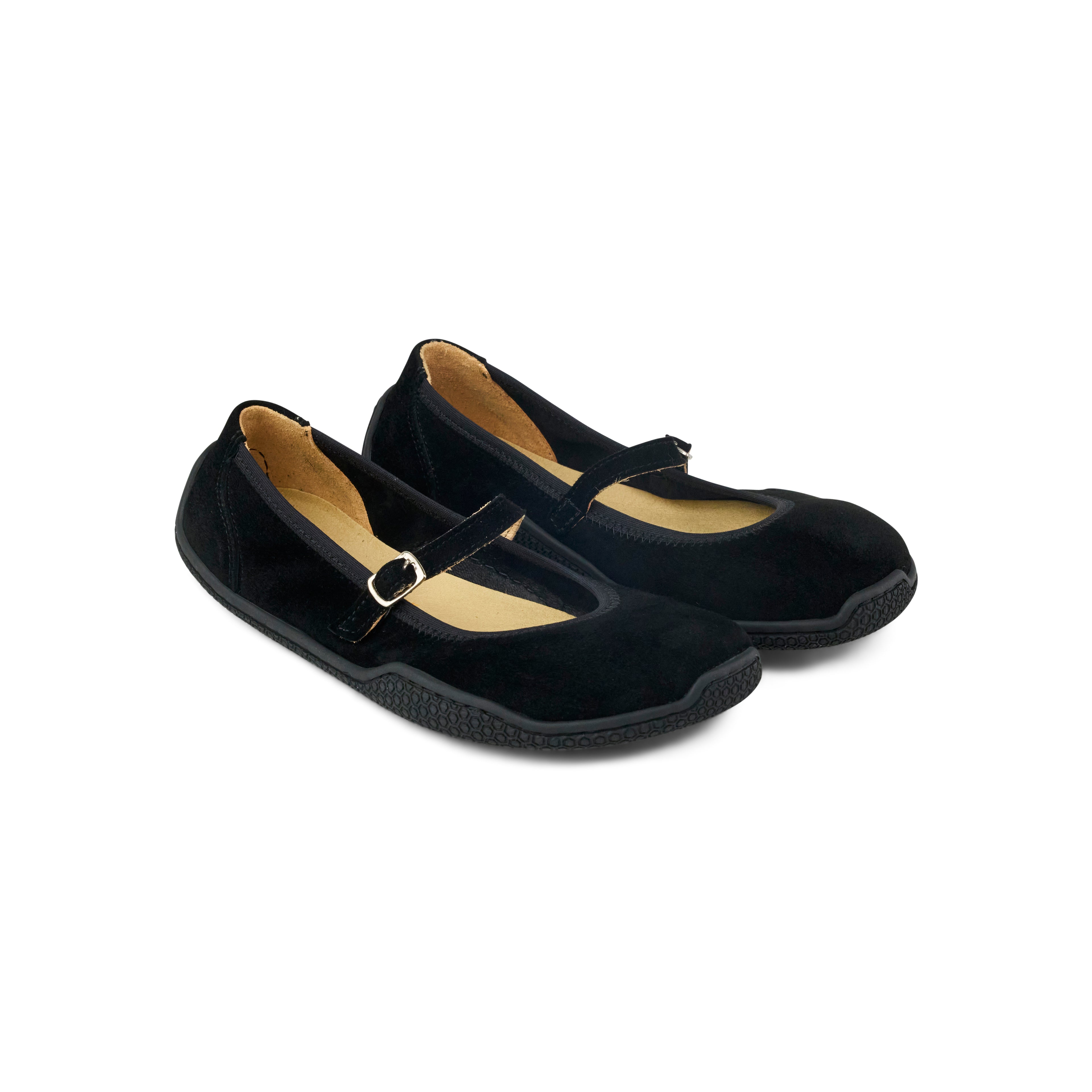 Koel - Valeria Suede Black - ballerines barefoot en daim noir - Koel - Cacles Barefoot - Magasin de chaussures barefoot minimalistes et respectueuses