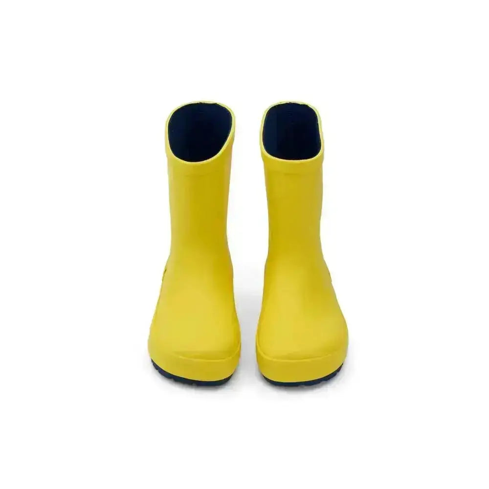 Koel4kids - Wellie Yellow - botas de agua barefoot infantiles