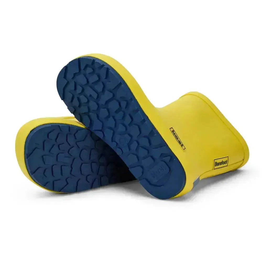 Koel4kids - Wellie Yellow - botas de agua barefoot infantiles