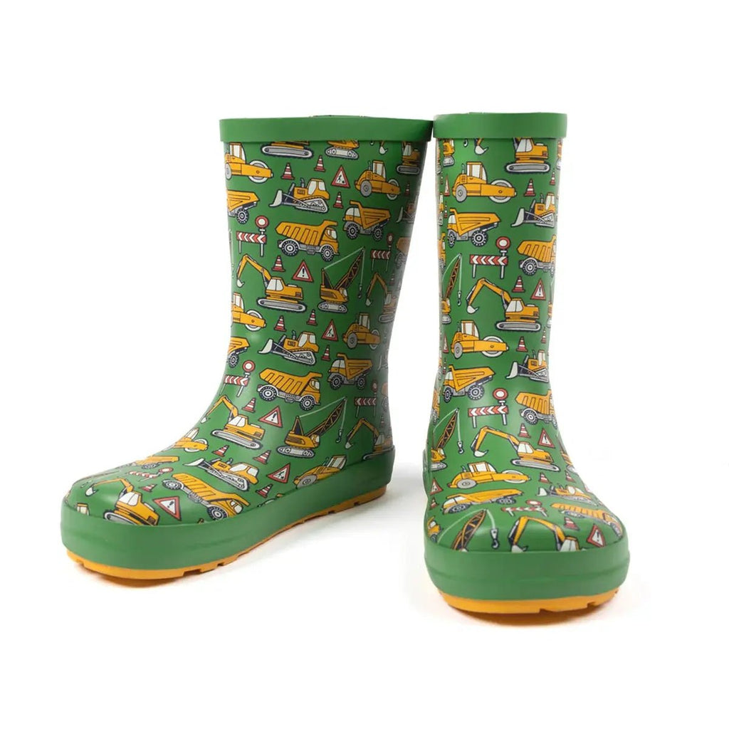 Koel4kids - Wellie Tractor Green - bottes de pluie barefoot