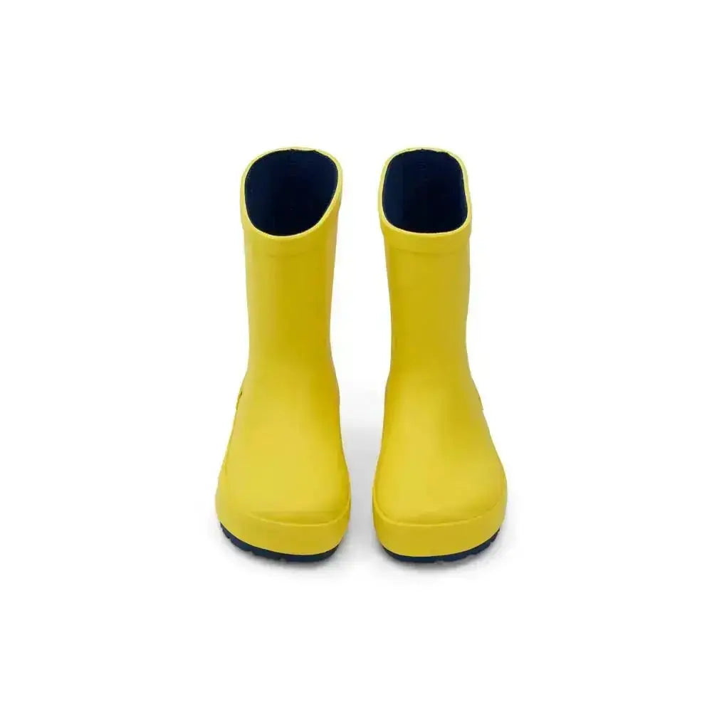 Koel4kids - Wellie Yellow - botas de agua barefoot infantiles