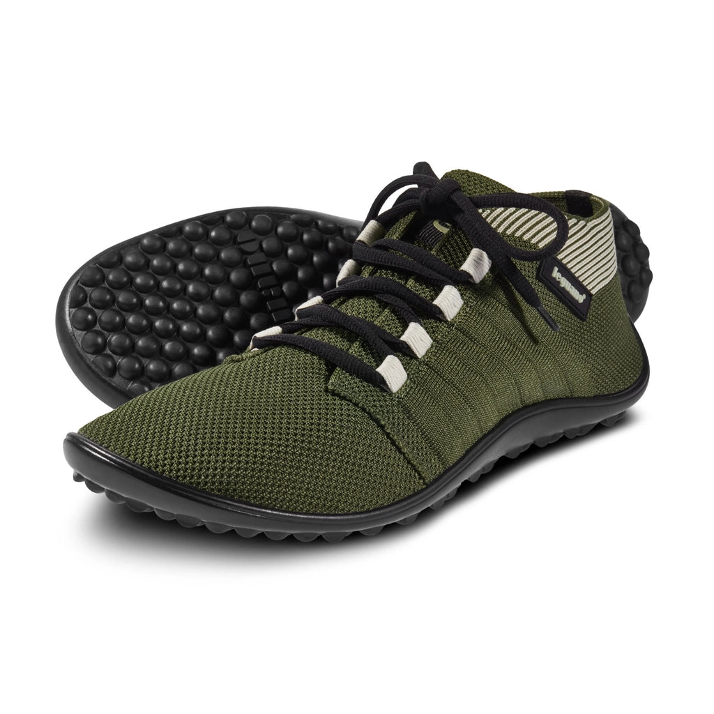 Leguano - Beat Olive - Zapatillas Barefoot ligeras media caña