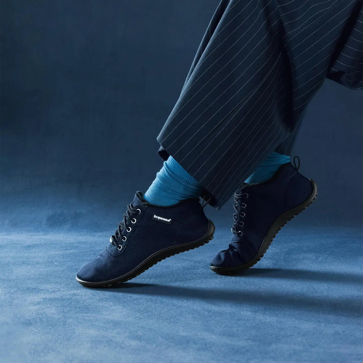 Leguano - Galaxo Bleu - Bottines Barefoot légères et doublées