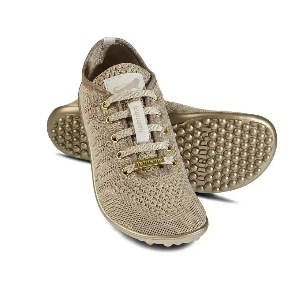 Leguano Go: Gold - Deportivas barefoot elegantes