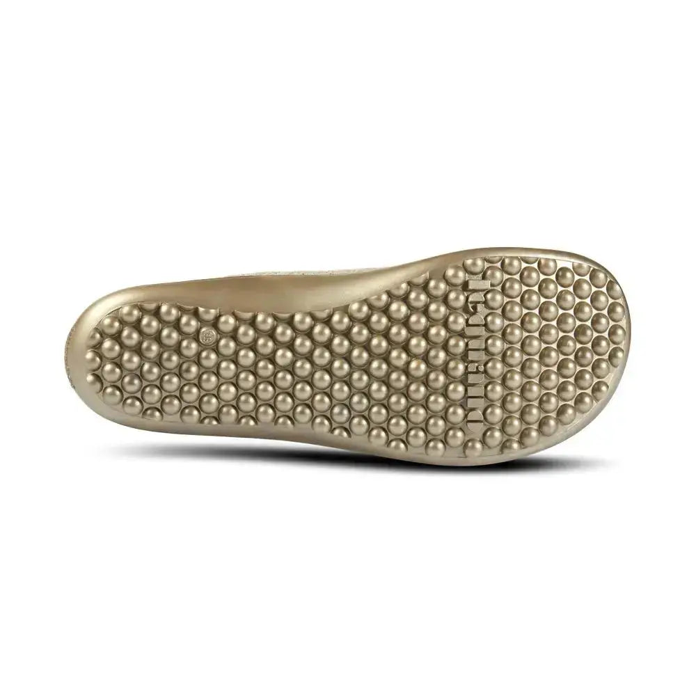 Leguano Go: Gold - Deportivas barefoot elegantes