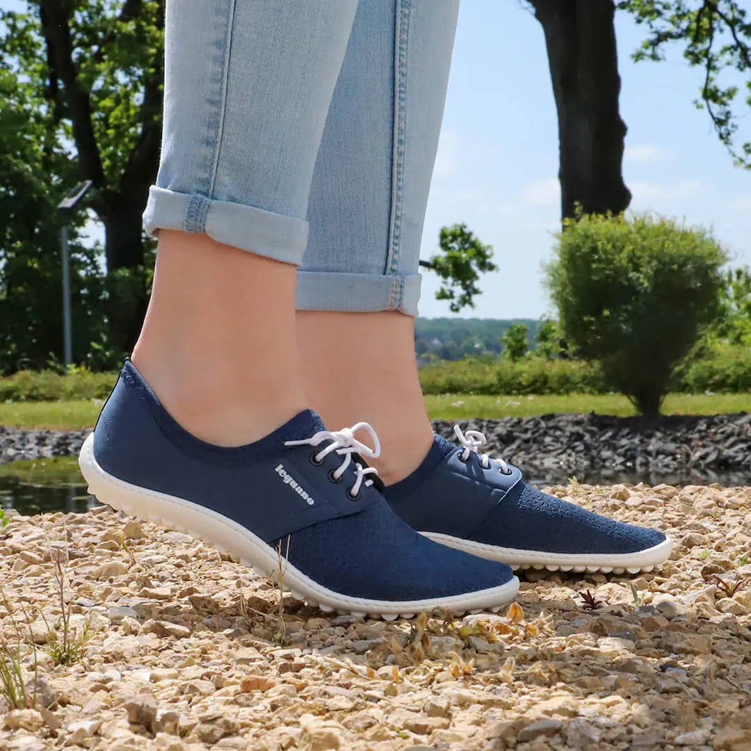 Leguano Juno Sailor - Zapatillas Casual y de Oficina Unisex Azules  Cacles Barefoot