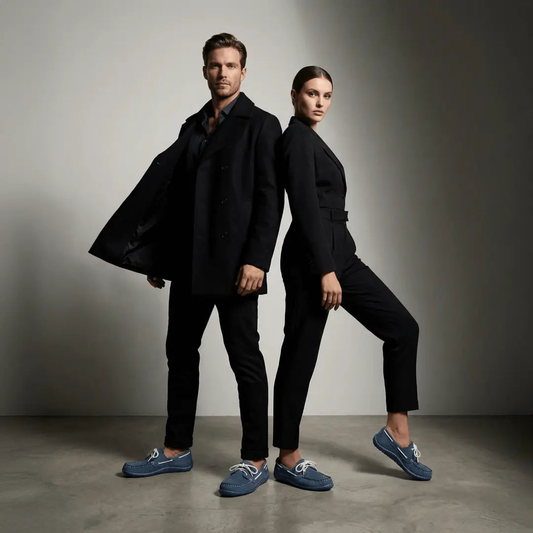 Leguano Moreccasin Blau - Náuticos Barefoot Unisex Azules  Cacles Barefoot