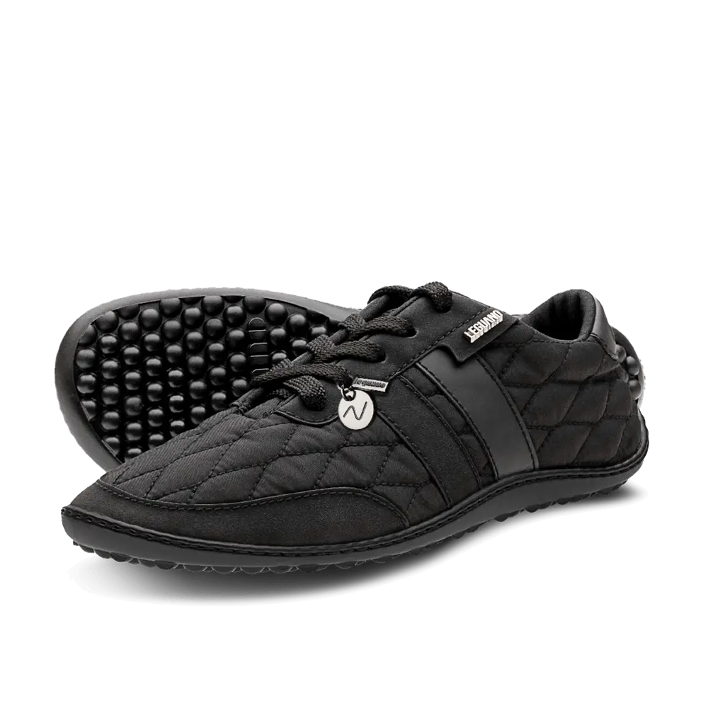 Leguano Nightstep Black - Zapatillas Barefoot Casual Everyday para Mujer Negras  Cacles Barefoot